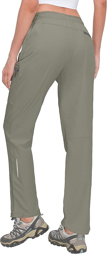 Little Donkey Andy Women's Lightweight Quick Dry Cargo Hiking Pants UPF 50+ Stretch Travel Casual Trousers