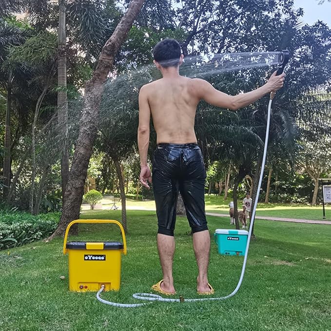 Portable Pressure Washer | 5 Gal Tank | 255 PSI | 45-Min Runtime | Versatile for Car Wash, Dog Bath, Home & Patio, & Portable Camping Shower | Durable Design for RV, Overland & Beach Adventures