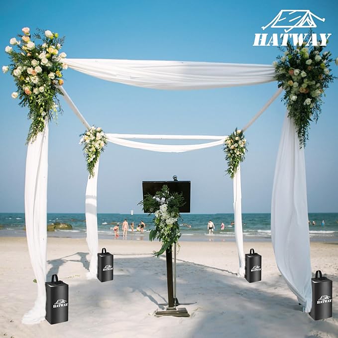 Canopy Weights,132 LBS Canopy Water Weight Bag Set of 4 Leg Weights for Pop Up Gazebo,Canopies,Tent-4 * 15L-Black