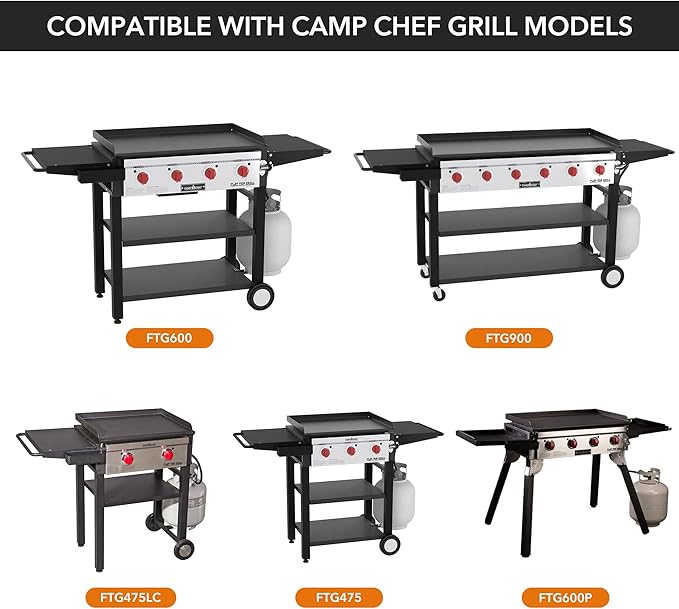 Stanbroil Grease Catcher for Camp Chef Griddles with 10-Pack Grease Cup Liners, Fits for Camp Chef FTG600, FTG600P, FTG900, FTG475, FTG475LC