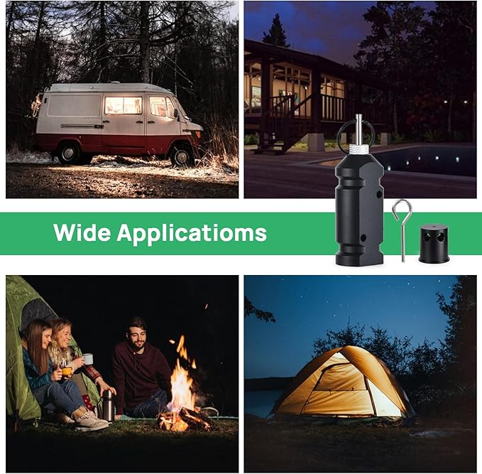 Perimeter Trip Alarm, 12 Gauge Camping Trip Wire Alarm Device, Early Warning Security System for Outdoor Camp Safe and Property Safety Bear Deterrent (Included 22.Adapter) (1 Pack)