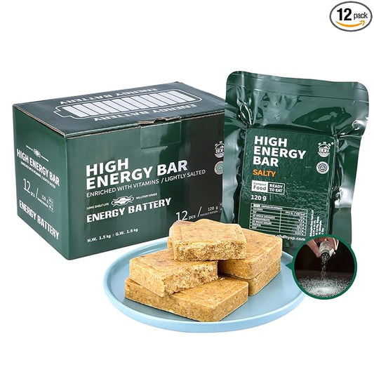 Emergency Food Ration Bars, Pepper Flavor Survival Tabs Supply for Outdoor Camping Emergency Snowstorm Earthquake Disaster Preparedness Kit With Long Self Life