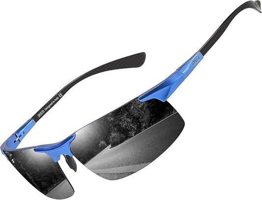 DUCO Mens Sunglasses Polarized Sports Fishing Running Driving Carbon Fiber Sunglasses for Men UV400 Protection DC8277