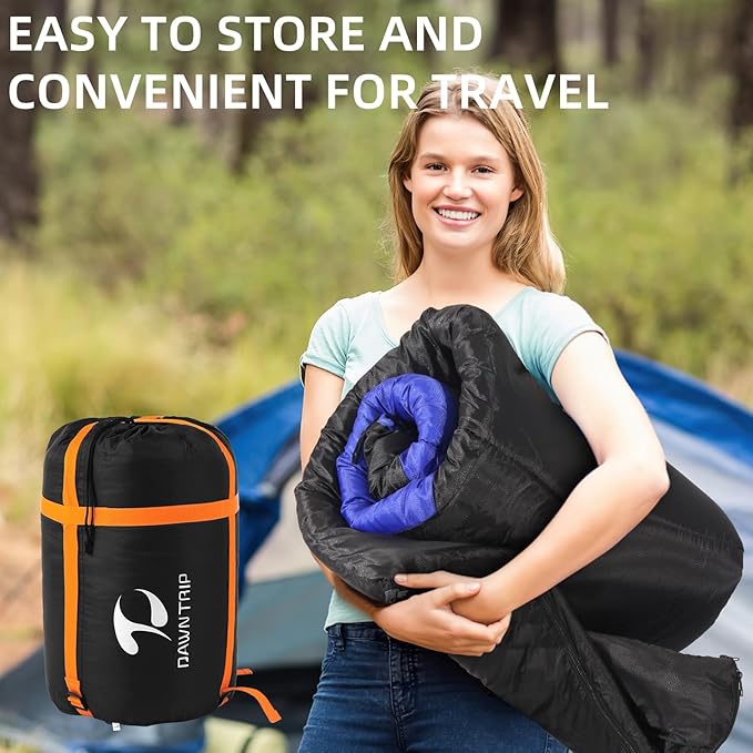 Heated Sleeping Bags for Adults Cold Weather, 6pcs Heating Areas Sleeping Bags with 30000mAh 12V Battery Pack, 3 Adjustable Heating Levels Cold Weather Sleeping Bag for All Season Hiking and Camping
