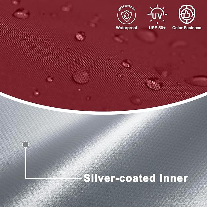 COOSHADE Pop Up Canopy Tent 10x10 with 2 Sidewalls, Outdoor Shade Instant Canopy Tents, Burgundy