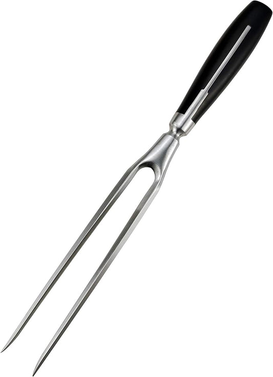 Carving Fork, Meat Fork, 13 Inch Cooking Fork, Heavy Duty Stainless Steel BBQ Fork, Long Metal Chef Pro Kitchen Forks for Barbecue, Serving, Cooking, Grilling, Roasting