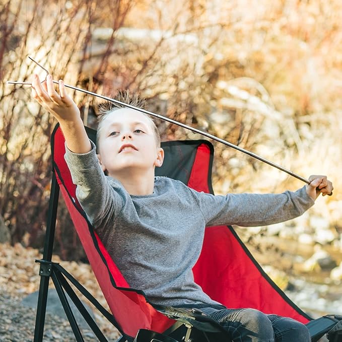 MalloMe Smores Sticks for Fire Pit Extra Long - Marshmallow Roasting Sticks Smores Kit -Smore Skewers Hot Dog Fork Campfire Cooking Equipment, Camping Essentials, Outdoor Campfire Accessories 45"8Pack