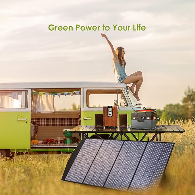 ALLPOWERS 21W 60W 100W 140W 200W 400W 600W Portable Solar Panel (SP033-200W)