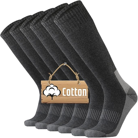 ONKE Max Full Cushion Knee High Socks for Men Steel Toe Work Boot Over the Calf OTC Moisture Wicking Thermal Hiking Hunting