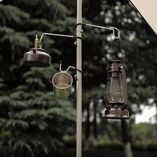 3PCs Garage Shelving Storage Hooks for Outdoor Camping Lanterns, Non-Slip Bird Feeders, Kitchen Shelving Poles