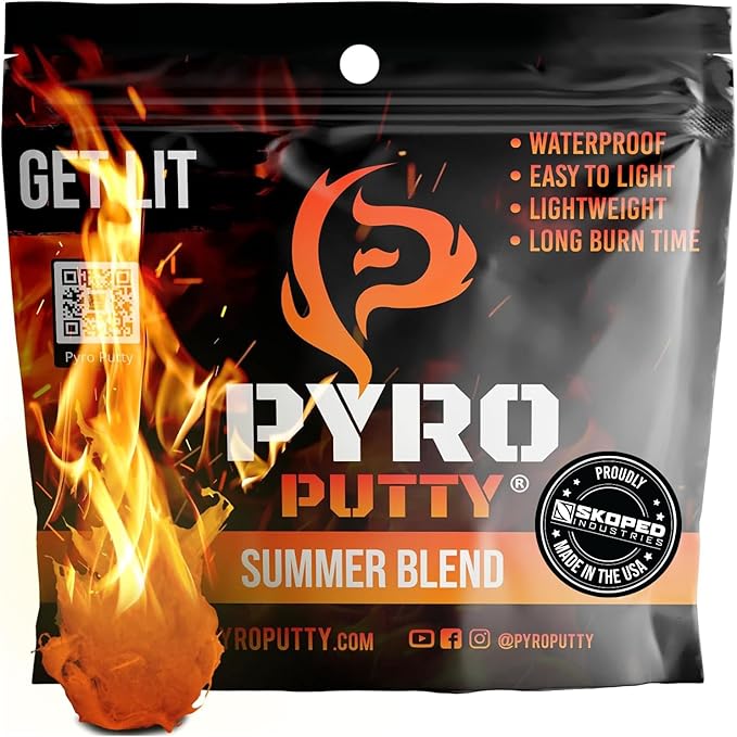 Phone Skope Pyro Putty: Waterproof Survival Fire Starter for Emergency Preparedness, Fire Starters for Campfires - Survival Gear and Supplies