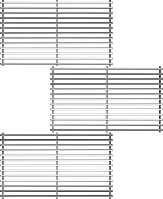 Kalomo Stainless Steel Grill Grates Grill Replacement Parts for BBQ Backyard Grill BY14-101-001-099 GBC1440WRSB-C GBC1449WBS-C GBC1449WRS-C, Uniflame GBC1030WRS-C GBC1134WRS Cooking Grids Accessories