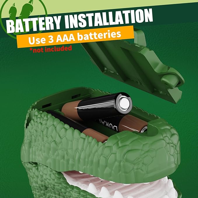Dinosaur Walkie Talkies for Kids, Adjustable Volume, 500 Meters Range, Outdoor Adventure Toys for Boys & Girls 3-12 Years Old