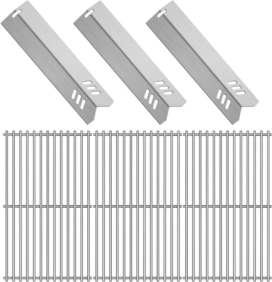 Kalomo Grill Grates Grill Heat Plates Shield Grill Replacement Parts for BBQ Uniflame Grill GBC1030W, GBC1030WRS, GBC1030WRS-C, GBC1134W, GBC1134WRS, Stainless Steel Cooking Grids Accessories