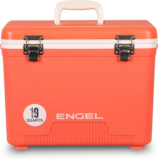 Engel 19qt Leak-Proof, Air Tight, Drybox Cooler and Small Hard Shell Lunchbox for Men and Women