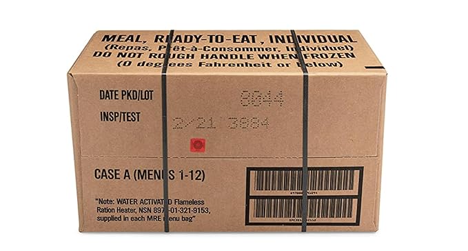 Wornick Sopacko, Ameriqual MRE Meals Ready to Eat Inspection 2024, 2025 or Better, Emergency Food Supply, Survival Camping Outdoor 12 Pack(A & B Case Bundle, 2, Count)