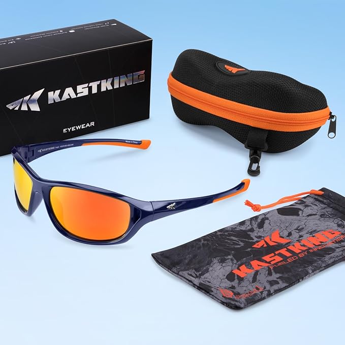 KastKing Dugan Polarized Sport Sunglasses for Men and Women, Ideal for Driving Fishing Cycling Running, UV Protection