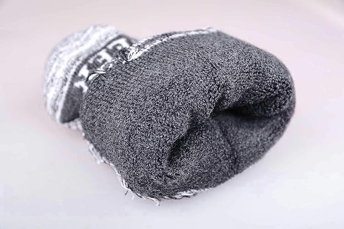 FEIDEER Men's Hiking Walking Socks, Multi-pack Wicking Cushioned Outdoor Recreation Cotton Quarter Crew Socks