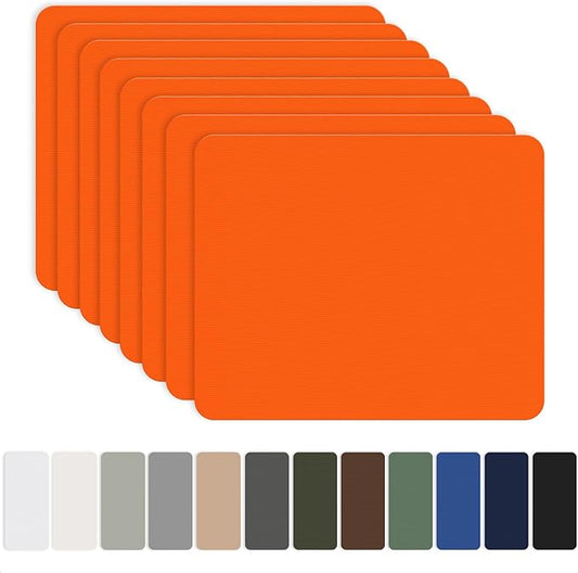 8 Pieces 7.87 x 5.9 inch Nylon Repair Patches Nylon Fabric Patch Self-Adhesive Nylon Repair Tape Waterproof Lightweight Outdoor Gear Repair Patch Kit for Down Jacket Clothing Tent Bag (Orange)