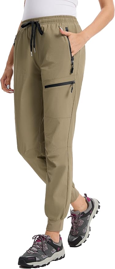 Womens Tall Hiking Pants 30/32/34 Inseam Lightweight Joggers Quick Dry 4 Pockets Travel Athletic Cargo UPF50+