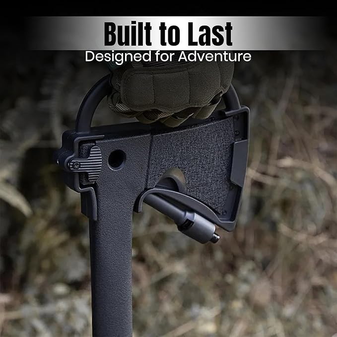 Rite Edge 17.5-Inch Hiker's Hatchet – Multi-Tool Axe with Hidden Saw, Fire Starter, Hammer, and Nylon Fiber Handle – Includes ABS Sheath for Camping and Survival