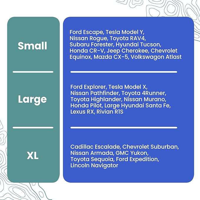 4Knines SUV Cargo Liner for Dogs, Trunk Mat for SUV, Durable Cargo Cover, Protector – Compatible with 60/40 Split Bench & Armrest Pass-Through, Waterproof, Machine Washable, Non-Slip (Small, Black)