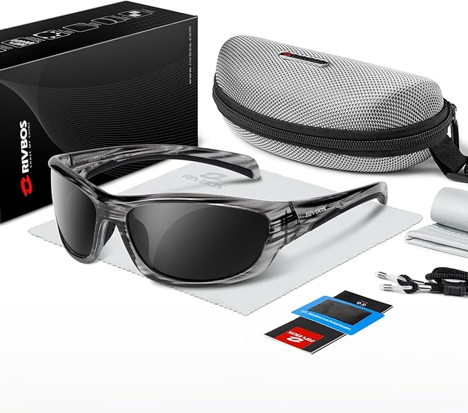RIVBOS Polarized Sunglasses UV400 Protection for Men's and Women's Fishing, Cycling, and Outdoor Activities RB832