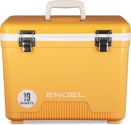 Engel 19qt Leak-Proof, Air Tight, Drybox Cooler and Small Hard Shell Lunchbox for Men and Women