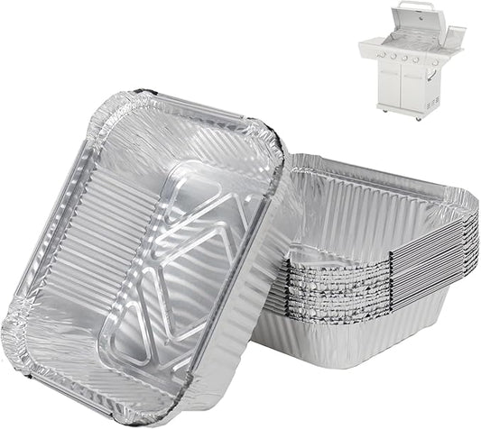 BQMAX Grease Drip Pan Liners Replacement for Nexgrill 720-0830X 720-0830H 720-0925P 720-0896 720-0888S, 20 Pack Aluminum Grill Drip Pans for Nexgrill Grease Tray Replacement 720-0830X