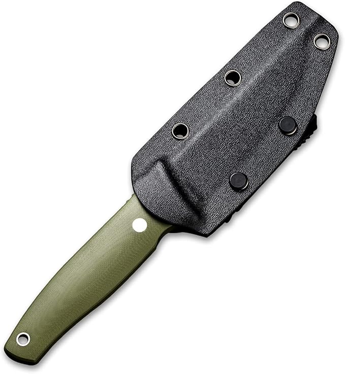 CIVIVI Tamashii Fixed Blade Knife with 4.07’’ D2 Blade G10 Handle, Kydex Sheath, T-clip for EDC Outdoor Carry C19046-2