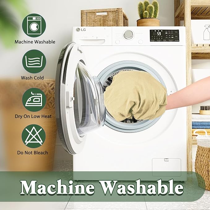 6 Pack Picnic Table Cover Fitted Elastic Outdoor Tablecloths for 8 Foot Rectangle Tables Waterproof Stretch Washable Patio Folding Spandex Table Cloth for Camping Banquet Parties (Champagne,30" x 96")