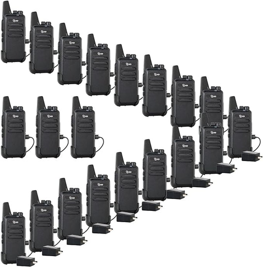 TIDRADIO TD-M8s Walkie Talkies Rechargeable, Long Range Two Way Radio, 2 Way Radio for Adults, Mini Portable for Business Commercial Work School Church Restaurant (20 Pack)