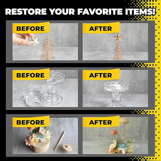 12×3g Mini Super Glue Clear Liquid, All Purpose Single Use Superglue Heavy Duty Strong for Plastic Ceramic Glass Metal Repair, Instant Cyanoacrylate Adhesive Bonding Wood Miniatures 3D Print