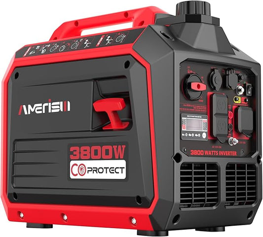 3800W Portable Inverter Generator, Super Quiet Generator for Home Use, Camping, RV