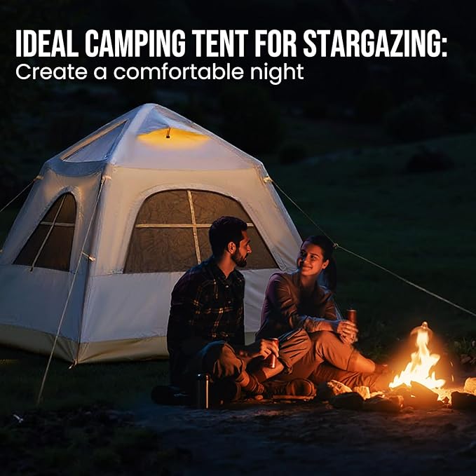 TAILI Inflatable Blow Up Tent for Camping with Hand Pump for 2/3/4/6 Person, Easy Setup Outdoor Inflatable Oxford Waterproof Air Tent House for Family Camping Adult
