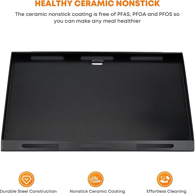 Stanbroil Griddle Insert for Charbroil Grill2Go X200 Portable Gas Grill, Nonstick Coating Flat Top Plate, Replaces Original Cooking Grate