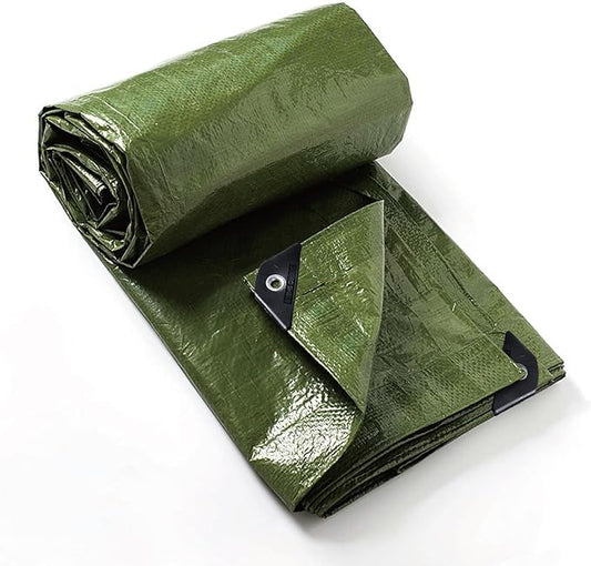 GUARD SHIELD Tarp Green 9x12 Feet Multi Purpose Waterproof Poly Tarp Cover 5mil