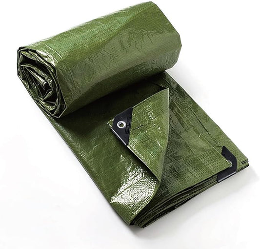 GUARD SHIELD Tarp Green 6x6 Feet Multi Purpose Waterproof Poly Tarp Cover 5mil