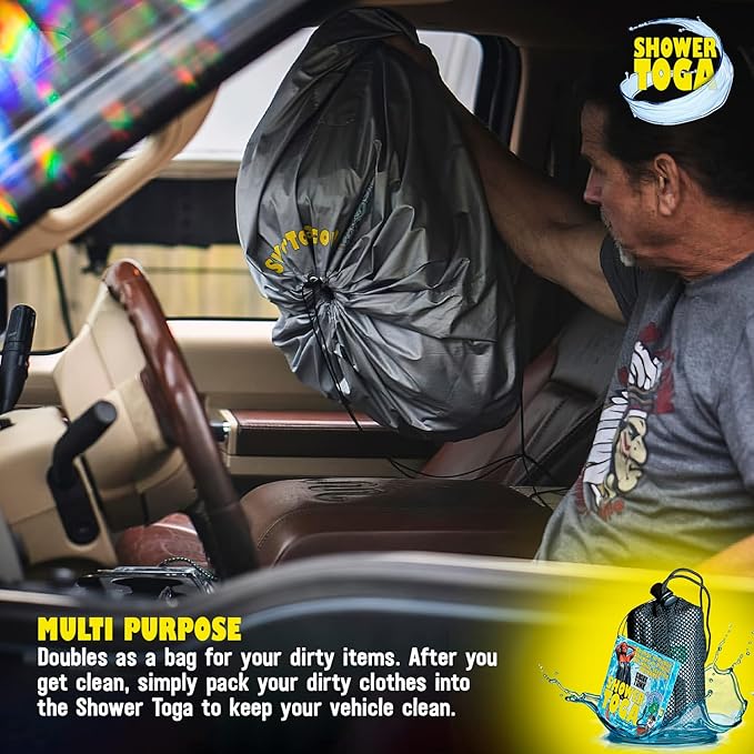Wearable Shower Garment, Privacy RV & Camping Shower, Surf Poncho, Shower Tent, or Portable Changing Room