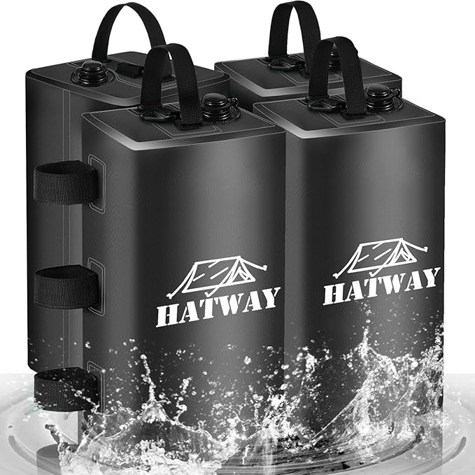 Canopy Weights,132 LBS Canopy Water Weight Bag Set of 4 Leg Weights for Pop Up Gazebo,Canopies,Tent-4 * 15L-Black