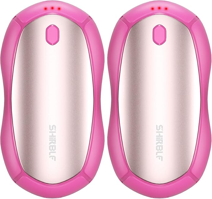 Hand Warmers Rechargeable, Electric Hand Warmers 2 Pack with Smart Chips Long Safe Heat, Portable Pocket Heater,Gifts for Christmas,Golf,Camping,Hunting, Stocking Stuffers