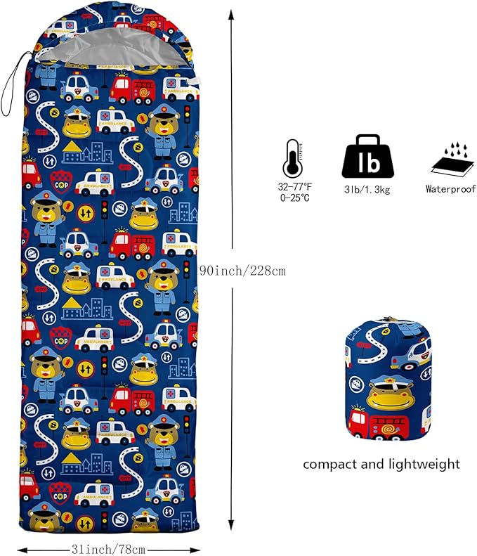Sleeping Bags for Girls Adults, 3 Season Warm Cool Weather,Lightweight Waterproof Sleeping Outdoors, Camping Gear Equipment