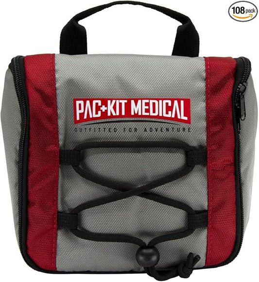Pac-Kit Trailblazer 3 Outdoor First Aid Kit for Hiking, Camping and Outdoor Travel, 108 Pieces