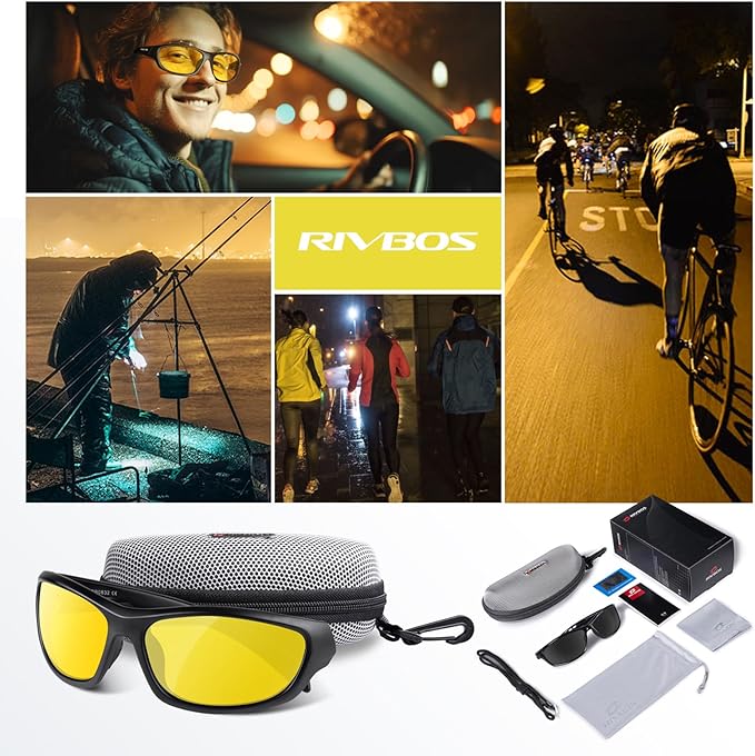 RIVBOS Polarized Sunglasses UV400 Protection for Men's and Women's Fishing, Cycling, and Outdoor Activities RB832