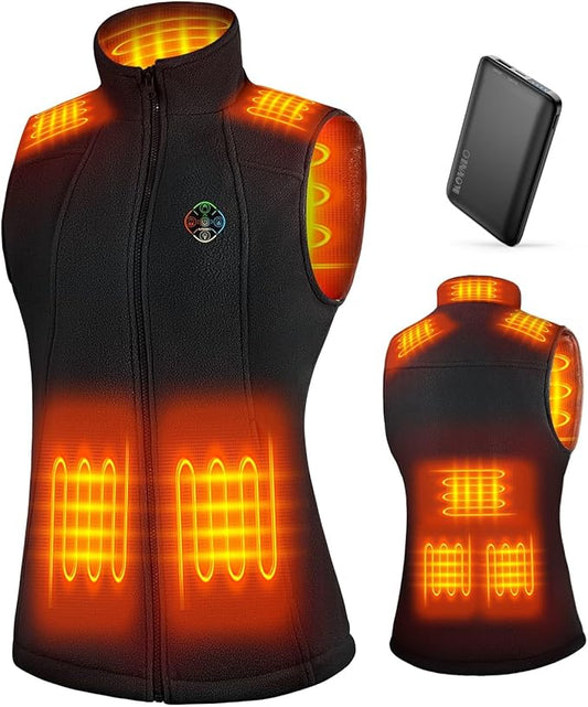 KOVNLO Heated Vest Women with Battery Pack Included, Smart Electric Lightweight Heated Jacket