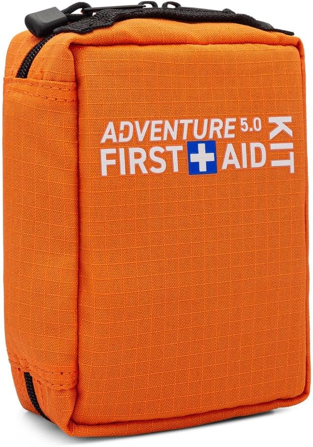 Adventure 5.0 First Aid Kit, Water Repellant Shell – First Aid Kit for Camping, Hiking, Outdoor Sports, Adventure, Travel, Biking – 130 Piece Adventure Essentials Kit