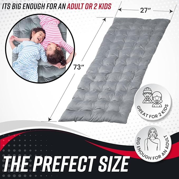 Vaygway Outdoor Camping Cot Pads Mattress- Soft Comfortable Lightweight Thick Cotton Sleeping Cot- Portable Hiking, Traveling, Backpacking Waterproof Bottom Pad Mattress