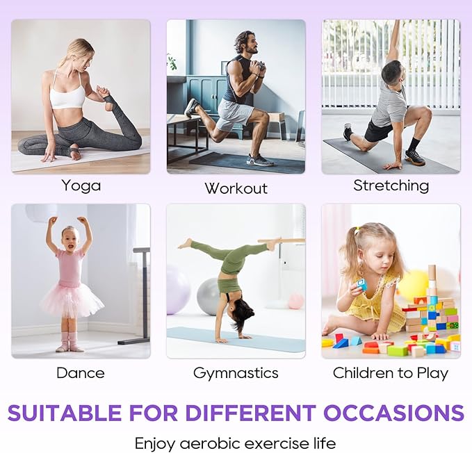 Gymnastics Mats Foldable Tumbling Mats Portable Gymnastics Exercise Mat 2'x6'/2.5'x6.4'/4'x6'/4'x8'/4'x10'/ Gymnastics Tumbling Mats Pad Home Exercise Panel Mat With Carrying Handles