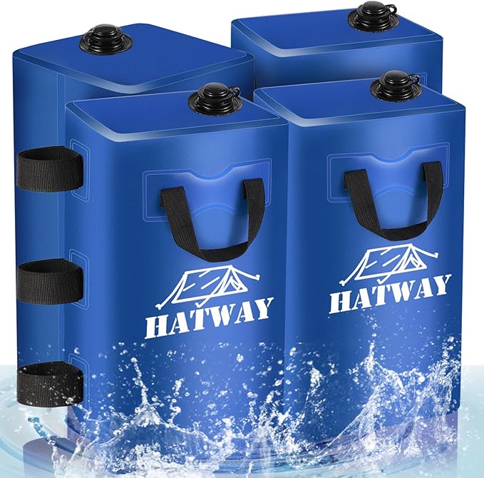 Canopy Weights,176 LBS Water Bag Set of 4 Leg Weights for Pop Up Canopy,Gazebo,Canopies,Tent-4 * 20L-Blue