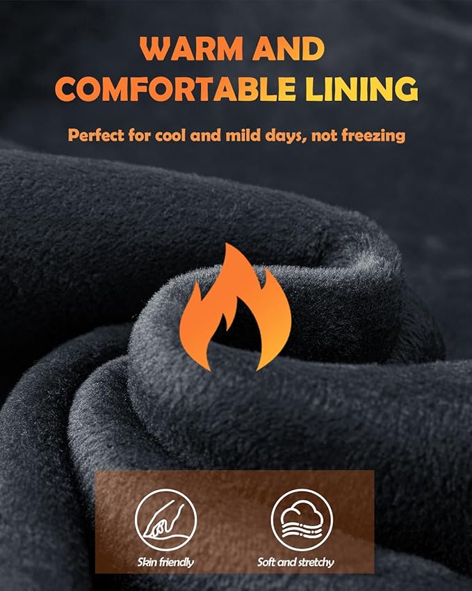 Winter Waterproof Gloves for Women: Water Proof Touch Screen Gloves for Men Running Hiking, Cold Weather Touchscreen Gloves for Phone Texting, Warm Snow Water Resistant Thermal Gloves Black